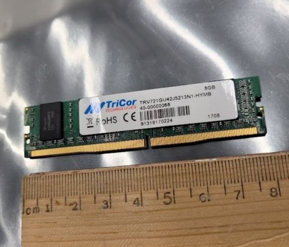 Tricor Rust Module TriCor DRAM Module DDR4 SDRAM 8Gbyte 288VLP Mini-UDIMM 8Gb PC4-2133 EC ...