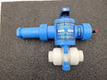 Plast-O-Matic 1"  Air / Spring Actuator Valve ABVS 1.6 Viton Seals