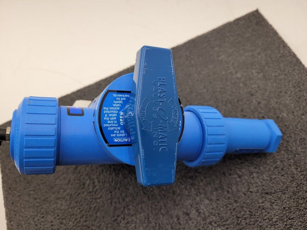 Plast-O-Matic 1"  Air / Spring Actuator Valve ABVS 1.6 Viton Seals
