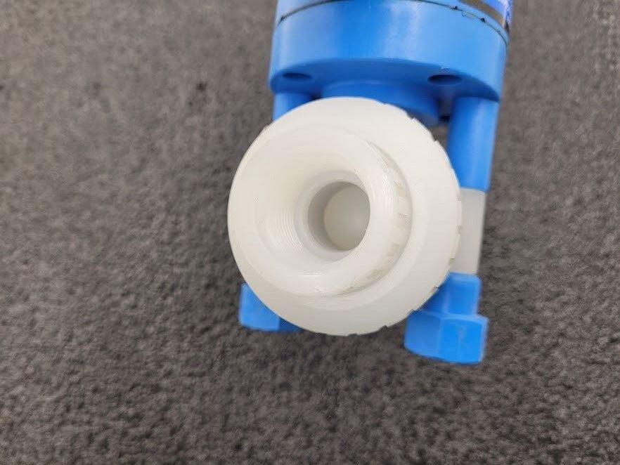 Plast-O-Matic 1"  Air / Spring Actuator Valve ABVS 1.6 Viton Seals