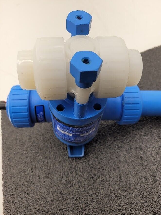 Plast-O-Matic 1"  Air / Spring Actuator Valve ABVS 1.6 Viton Seals