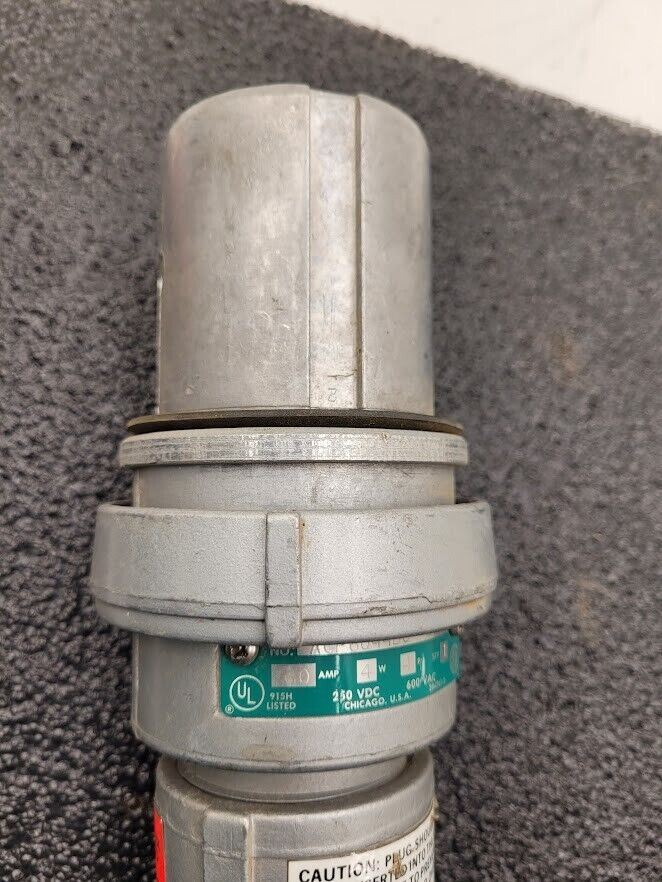 Appleton Powertite Plug ACP6044BC 60 Amp 4W 4P Male Plug 250VDC 600VAC