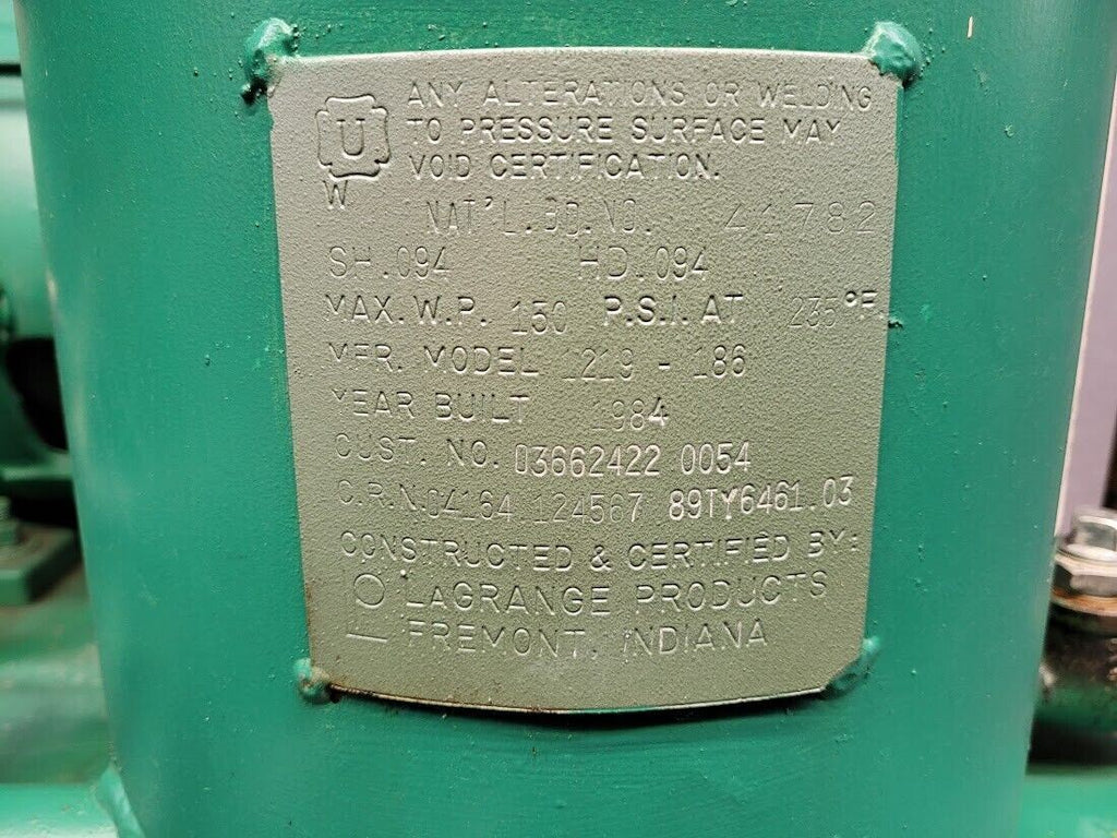 Rotary Screw Joy Twistair TA-025 30hp Air Compressor 230VAC 3PH 130 gallon tank