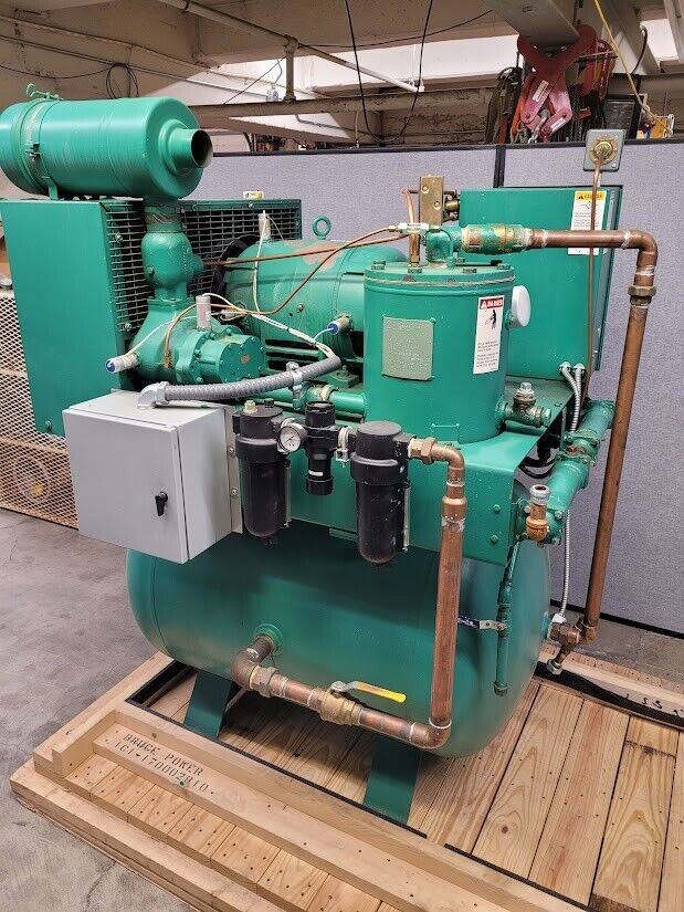 Rotary Screw Joy Twistair TA-025 30hp Air Compressor 230VAC 3PH 130 gallon tank