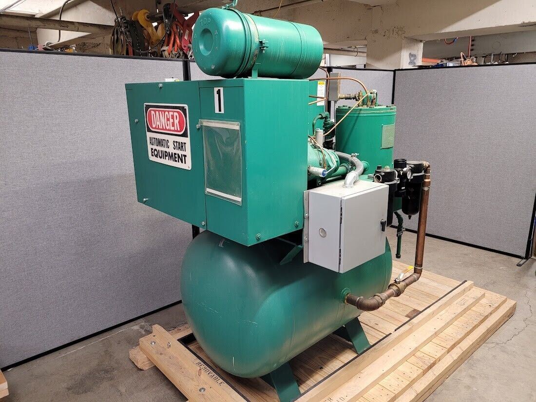 Rotary Screw Joy Twistair TA-025 30hp Air Compressor 230VAC 3PH 130 gallon tank