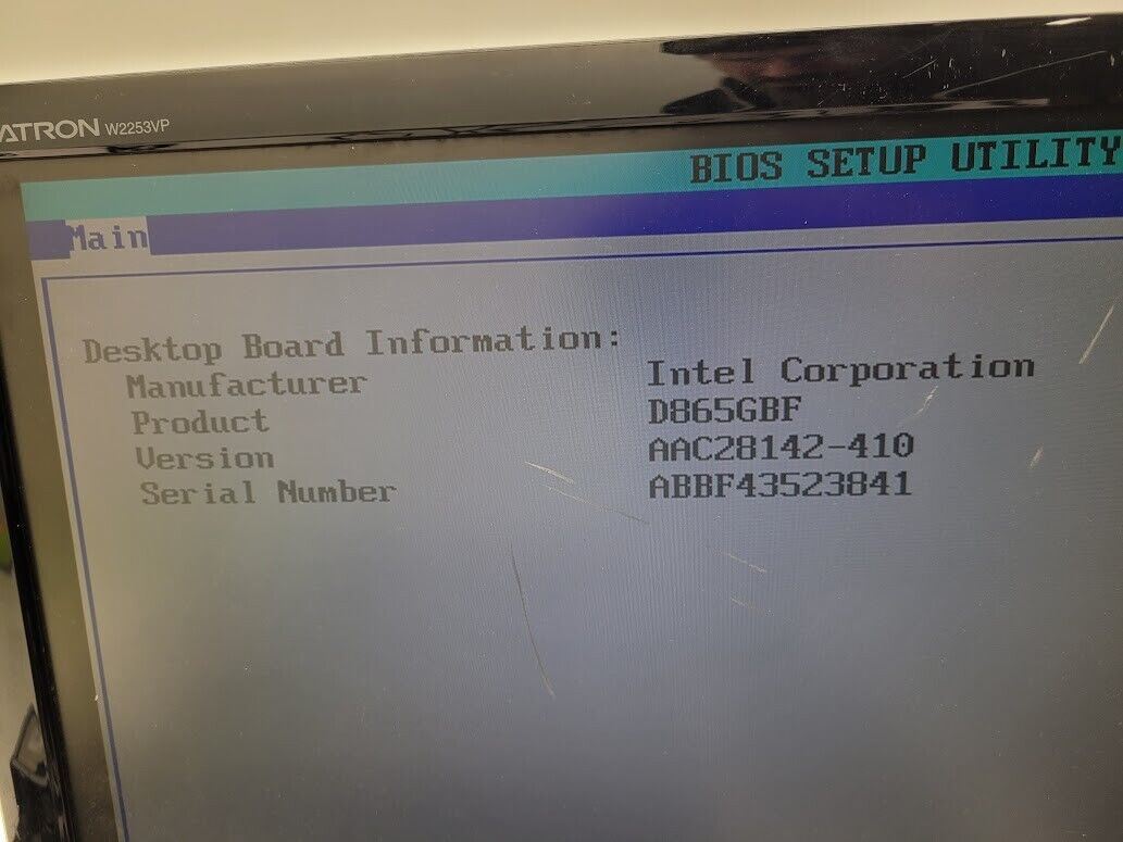 Intel Computer D865GBF D865PERC Pentium 4 2.8Ghz CPU 2GB Ram Tested Working