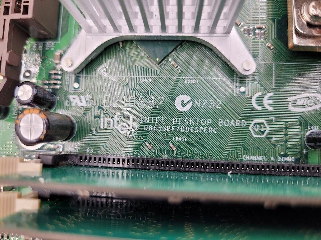 Intel Computer D865GBF D865PERC Pentium 4 2.8Ghz CPU 2GB Ram Tested Working