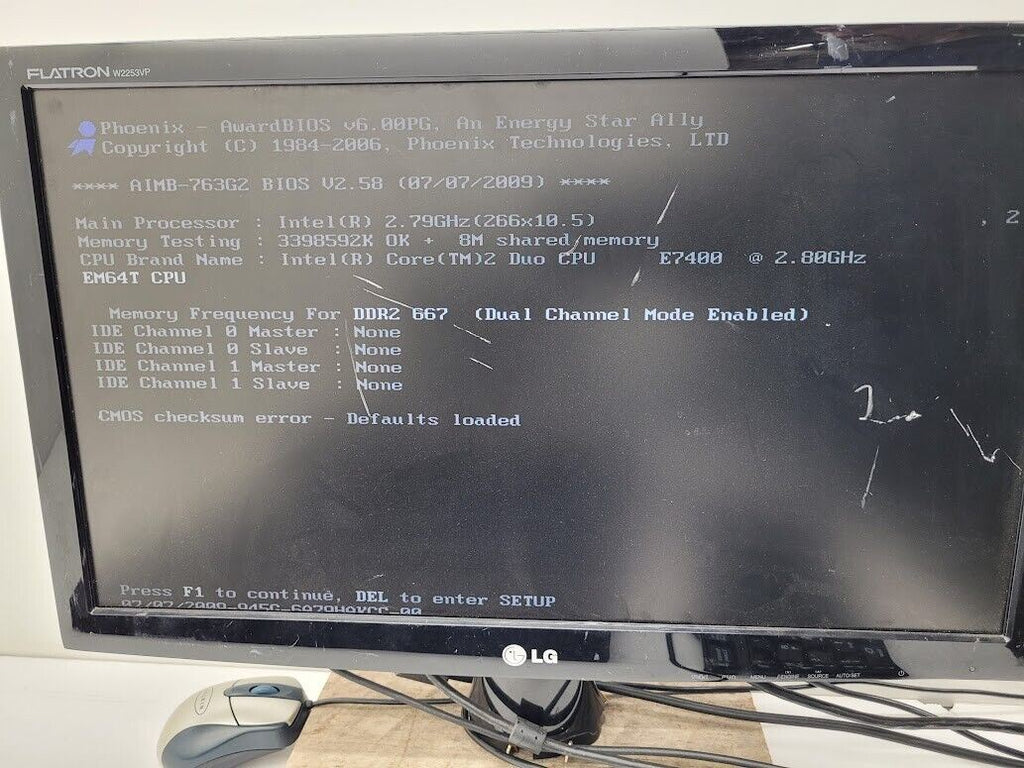 ADVANTECH AIMB-763G2 AIMB-763G2-00A1E IPC Motherboard Core 2 Duo 2.7Ghz 2GB Ram