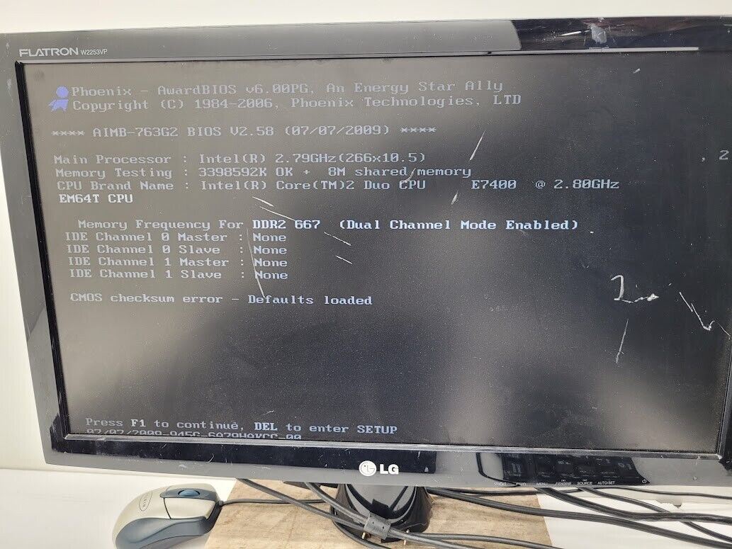 ADVANTECH AIMB-763G2 AIMB-763G2-00A1E IPC Motherboard Core 2 Duo 2.7Ghz 2GB Ram