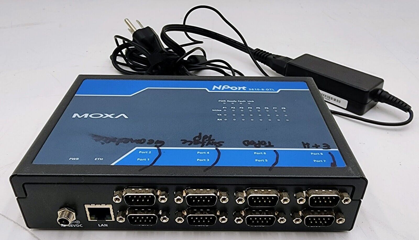 Moxa NPort 5610-8-DTL V1.0.1 Serial Device Server MSIP-REM-MXA-NPort5610-8DTL