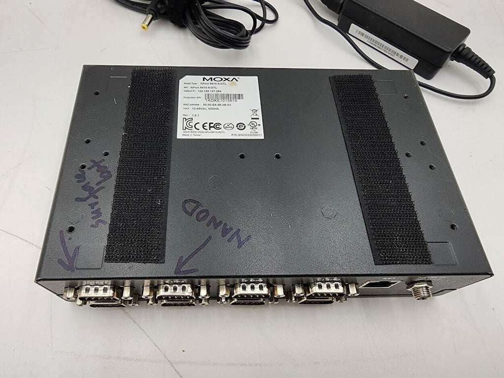 Moxa NPort 5610-8-DTL V1.0.1 Serial Device Server MSIP-REM-MXA-NPort5610-8DTL