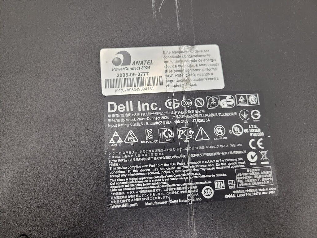 Dell PowerConnect 8024 0Y295K 10Gbps 24 Port 4 SFP Port Networking Switch