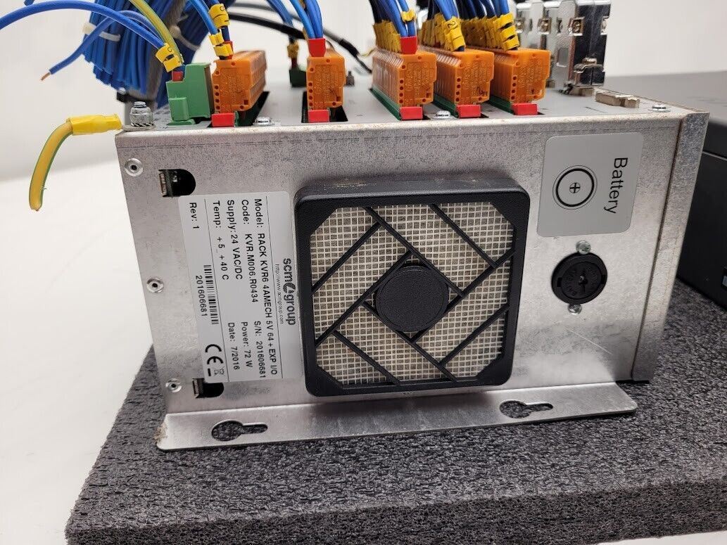 SCM Tech 80 Rack KVR6 4AMECH KVR.M006.R0434 CNC Controller for Parts or Repair