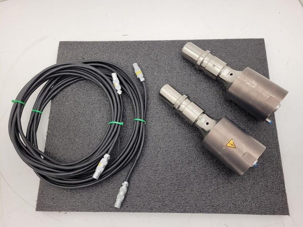 Schunk Ultrasonic Welding Head Pair w/ Cables Type 20/60 Sonosystem PTP-0219