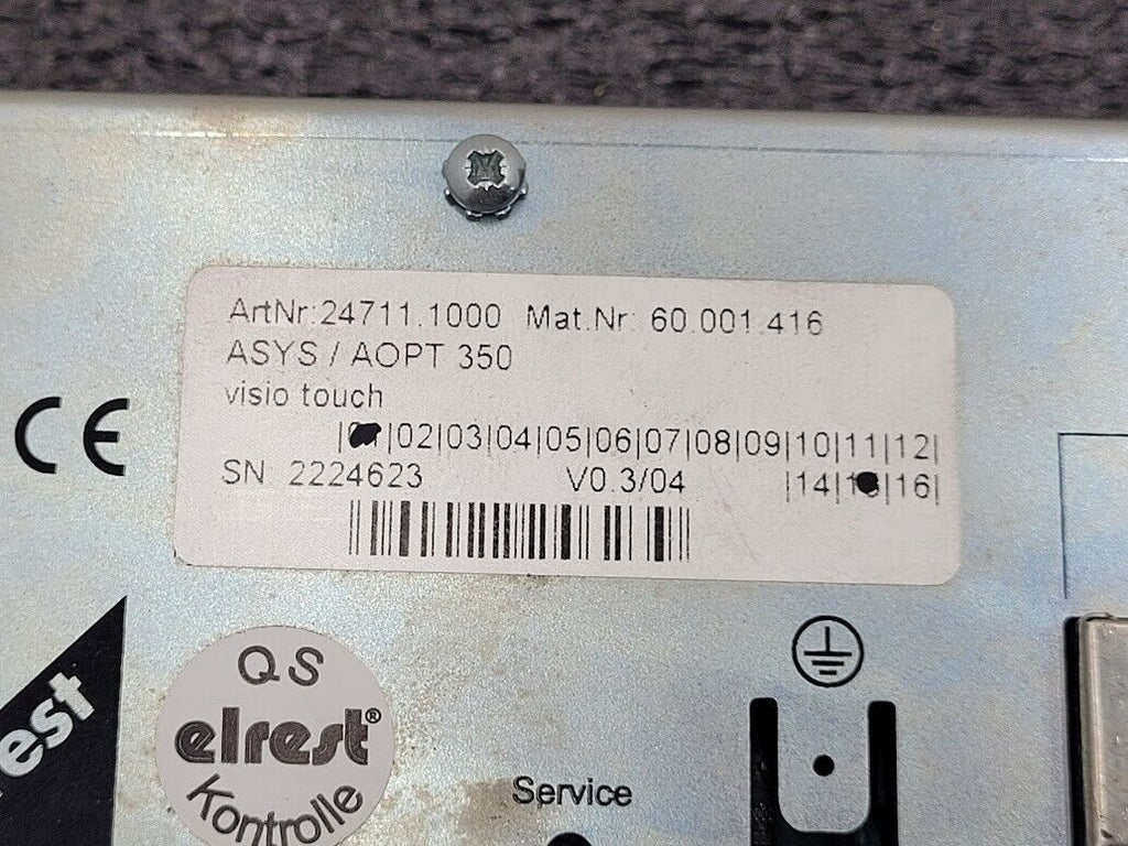 Elrest 24711.1000 ASYS AOPT 350  Operator Panel Interface T154806 HMI USB Enet B