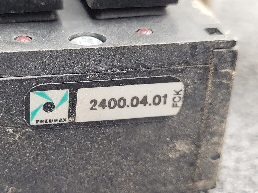 Pneumax Pneumatic Solenoid Manifold 2100.37.10 24VDC 145 PSI OMRB213/1 Valves