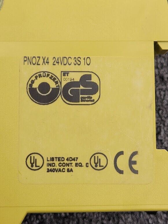 Pilz PNOZ X4 24VDC 3n/o 1n/c 774730 Safety Switching Device DIN Rail