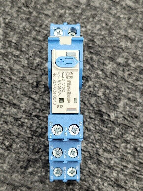 Finder 97.02 Relay Socket 8A 250V 24VDC Relay 46.52.9.024.0040 Tested Working