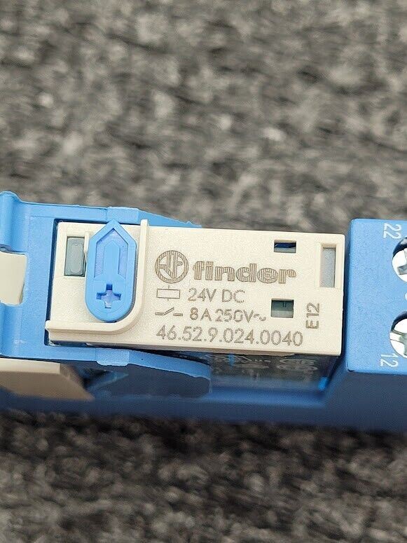 Finder 97.02 Relay Socket 8A 250V 24VDC Relay 46.52.9.024.0040 Tested Working