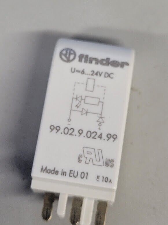 Finder 97.02 Relay Socket 8A 250V 24VDC Relay 46.52.9.024.0040 Tested Working