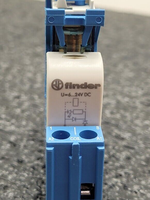 Finder 97.02 Relay Socket 8A 250V 24VDC Relay 46.52.9.024.0040 Tested Working