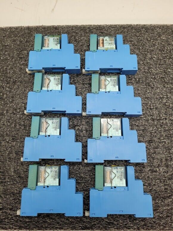 Lot of 8 Finder 95.05 Socket 8A 250V 24VDC 40.52S Relay 9902.9024.99 Indicator