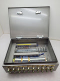 Water Tight Electrical Enclosure Cabinet 16"x12"x5" w/ Turn Locks, 20 I/O ports