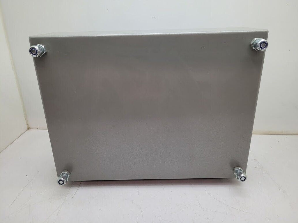 Water Tight Electrical Enclosure Cabinet 16"x12"x5" w/ Turn Locks, 20 I/O ports