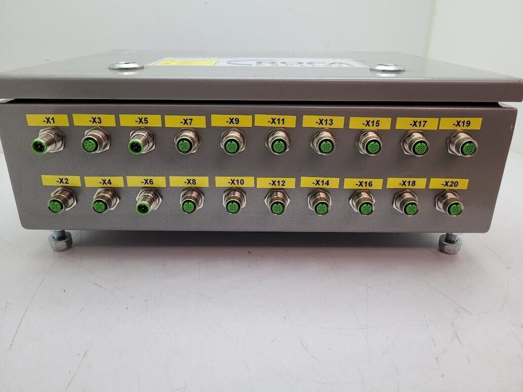 Water Tight Electrical Enclosure Cabinet 16"x12"x5" w/ Turn Locks, 20 I/O ports