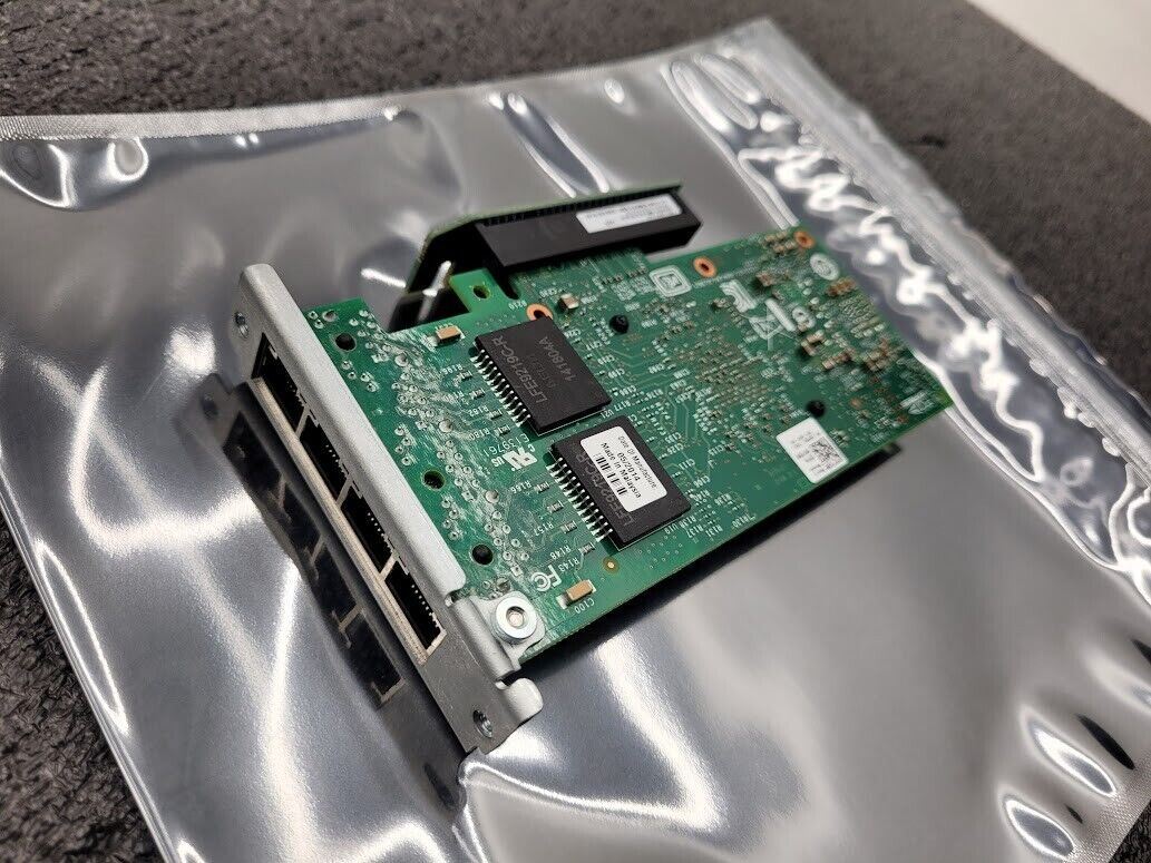 Intel OEM Dell 09YD6K 4 Port Gigabit Ethernet Adapter PCI-E 2.1 Custom Bracket