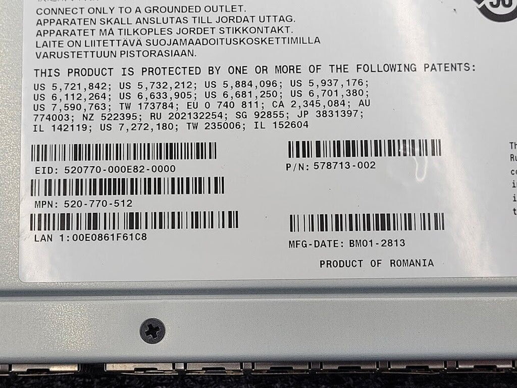 HP AF619A 578713-002 32-Port KVM Server Console Switch 100-240VAC