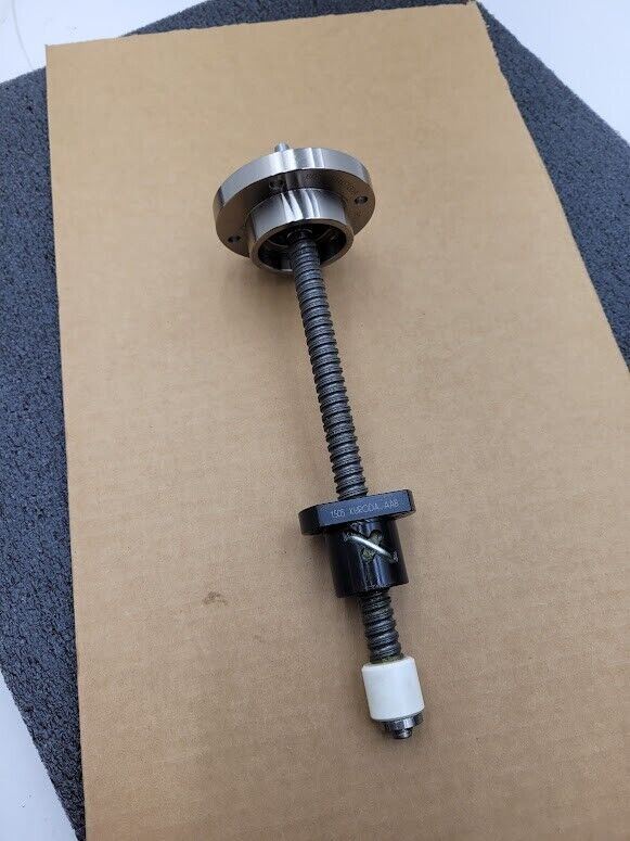 1505 Kuroda ABB Recirculating Ball Screw 12" OAL 6" Travel 5mm lead 8mm Shaft