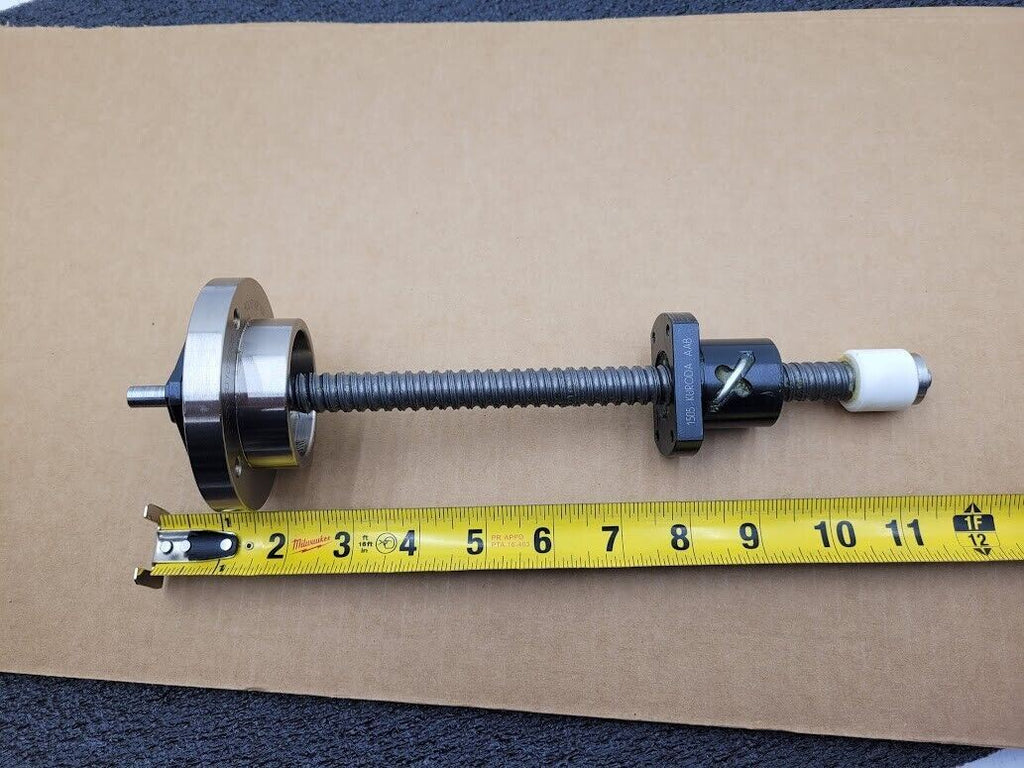 1505 Kuroda ABB Recirculating Ball Screw 12" OAL 6" Travel 5mm lead 8mm Shaft