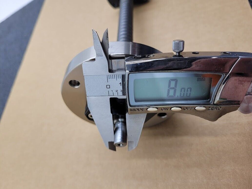 1505 Kuroda ABB Recirculating Ball Screw 12" OAL 6" Travel 5mm lead 8mm Shaft