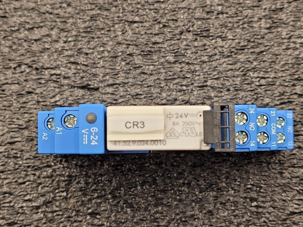 Finder 93.02.7.024 Socket Type Relay 41.52.9.024.0010 8A 250V 24VDC Coil DIN