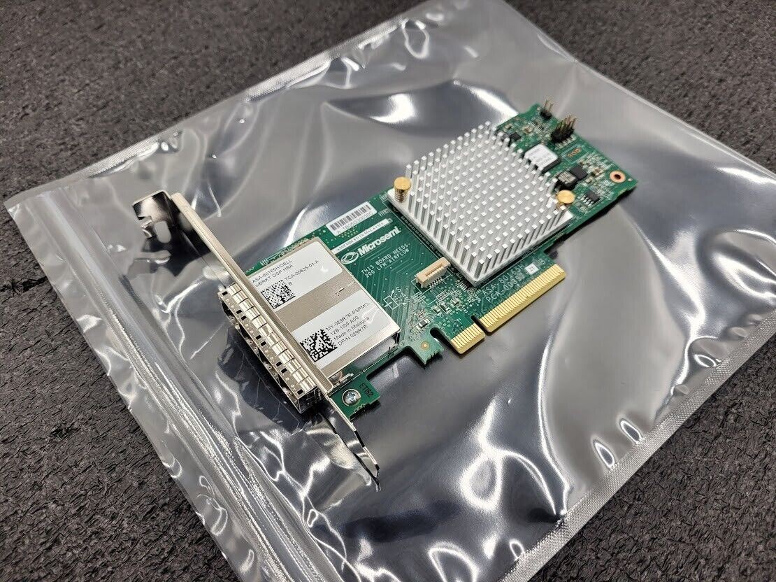 Microsemi Adaptec ASA-80165H/Dell 16 Port External SAS HBA SFF8644 PCI-E 3.0x8