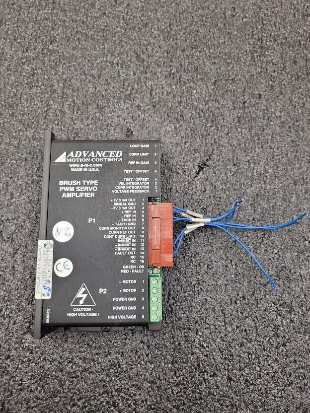 Advanced Motion Control 12A8K PWN Brush Type Servo Amplifier
