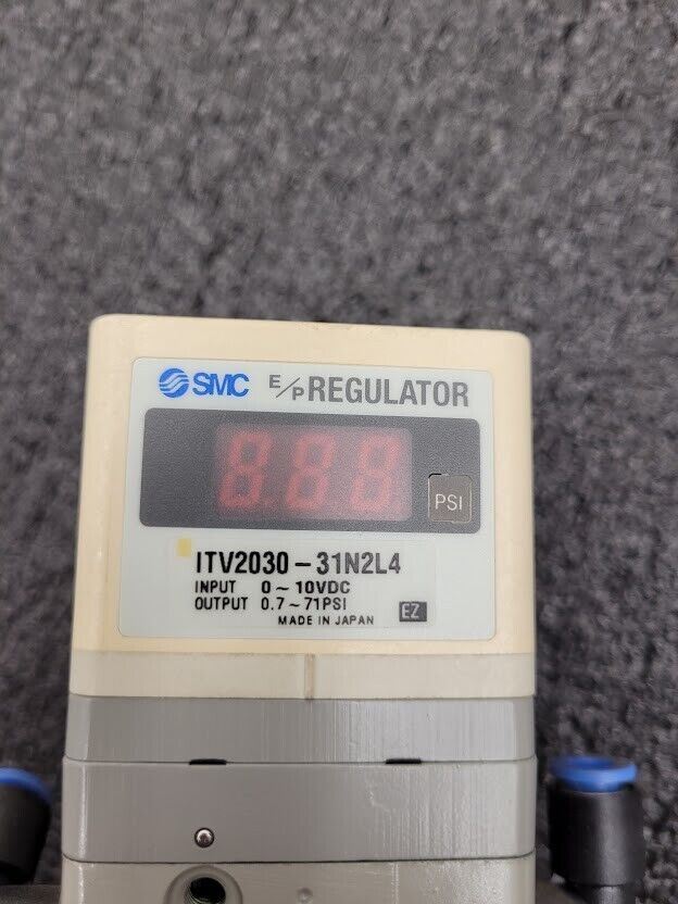 SMC ITV2030-31N2L4 Electro Pneumatic Regulator 0-10VDC Input 0.7-70SPI Output