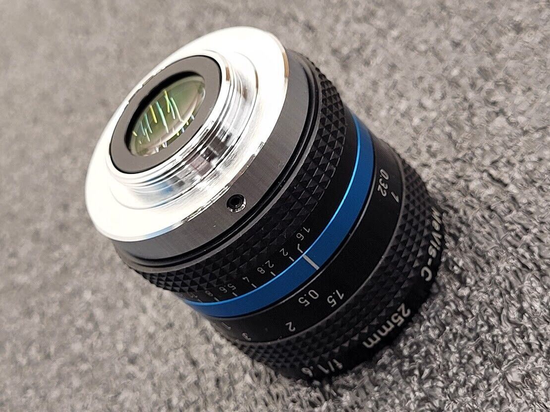 LINOS MeVis-C Mount Industrial Camera Lens 25mm f/1.6 Excellent Condition