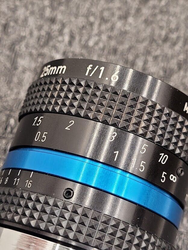 LINOS MeVis-C Mount Industrial Camera Lens 25mm f/1.6 Excellent Condition
