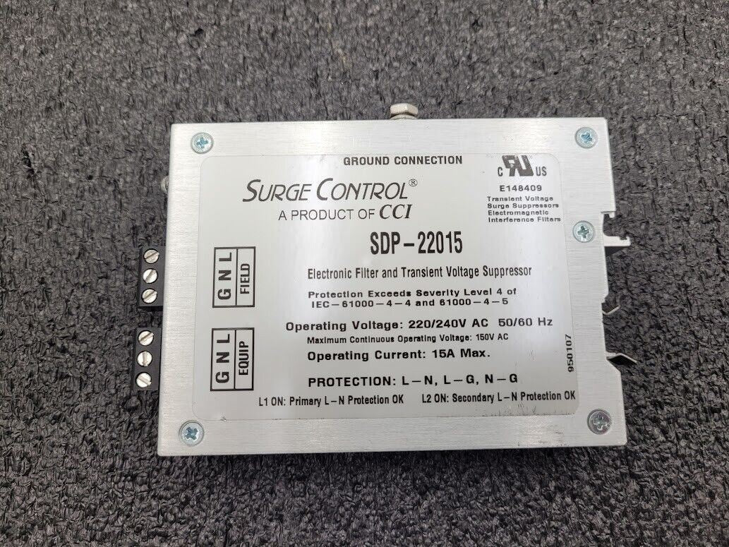 Surge Control CCI SDP-22015 Electronic Filter and Transient Voltage Suppressor