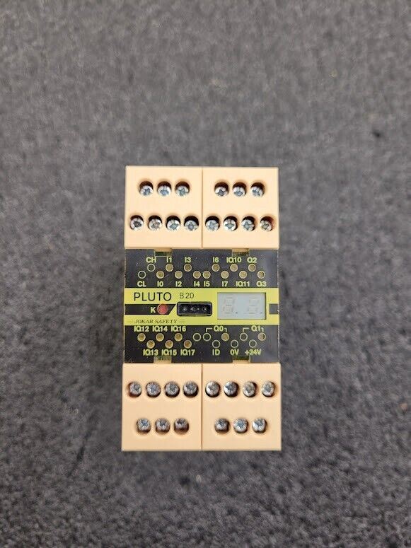 Jakob Safety PLC ABB Pluto B20 Safety Relay  4x 4-20mA/0-10V analog inputs 24VDC