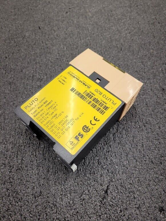 Jakob Safety PLC ABB Pluto B20 Safety Relay  4x 4-20mA/0-10V analog inputs 24VDC