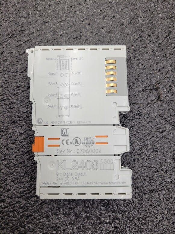 Beckhoff KL2408 8x Digital Output Terminal Module 24VDC 0.5A