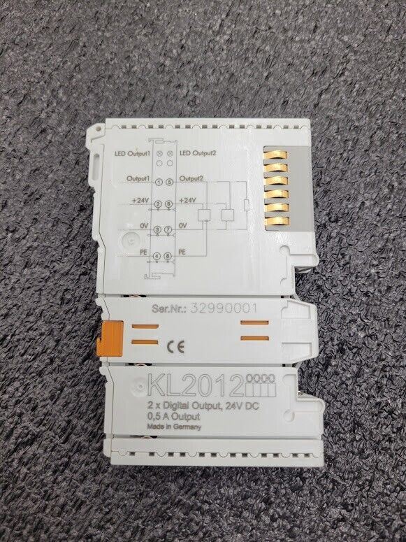 Beckhoff KL2012 2x Digital Output Terminal Module 24VDC 0.5A Output