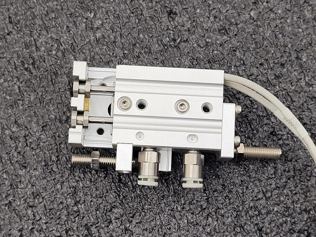 SMC MXS6-10 Pneumatic Dual Rod Cylinder Slide D-F9PW Sensors MXS6-10A-M9PWL-X11