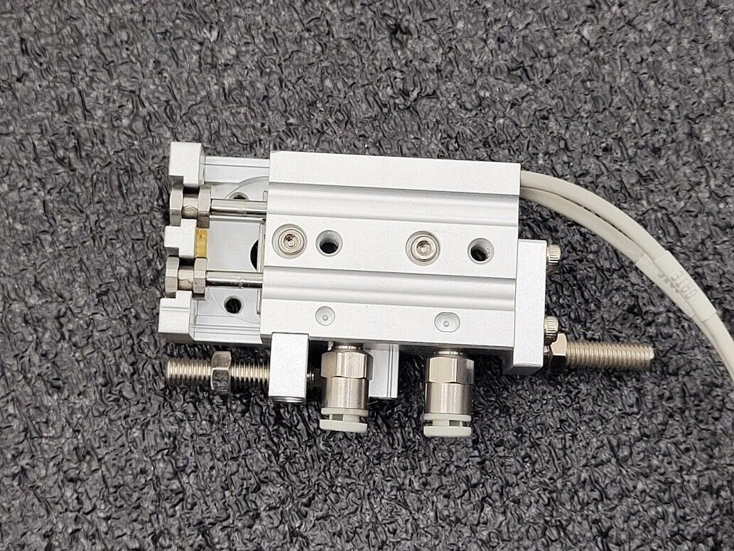 SMC MXS6-10 Pneumatic Dual Rod Cylinder Slide D-F9PW Sensors MXS6-10A-M9PWL-X11