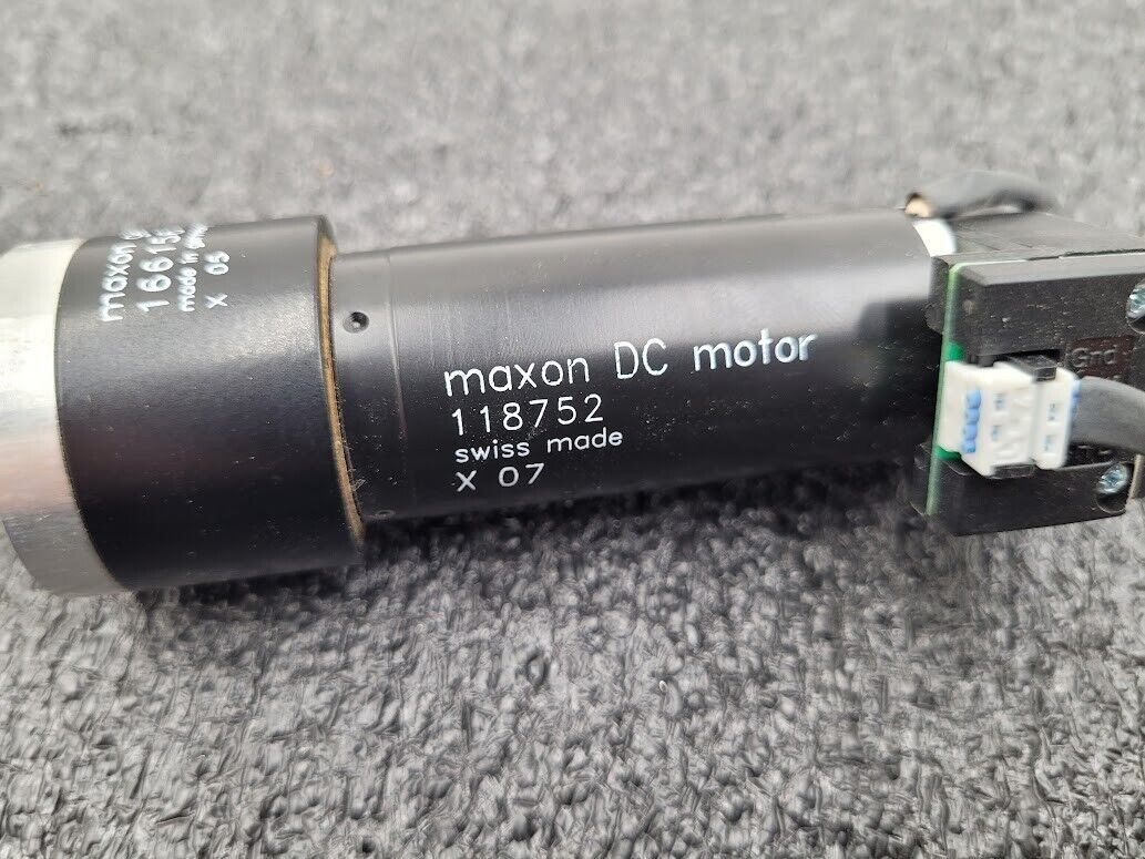 Maxon DC Motor 118752 w/ 4 Wire Encoder + 4.8:1 gearhead 166156