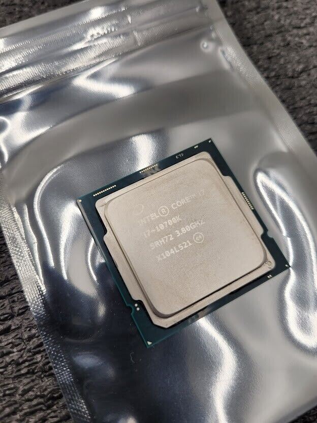 Intel Core i7-10700K 8 Core LGA 1200 i7 10700 K CPU Processor Working Pull