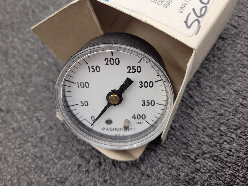 Ashcroft Pressure Gauge 20W1005PH02B400 2" Display 1/4" NPT Back Input 0-400 PSI